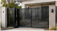 Modern driveway gate